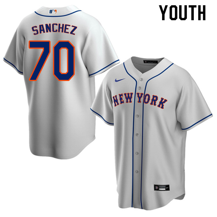 Nike Youth #70 Ali Sanchez New York Mets Baseball Jerseys Sale-Gray